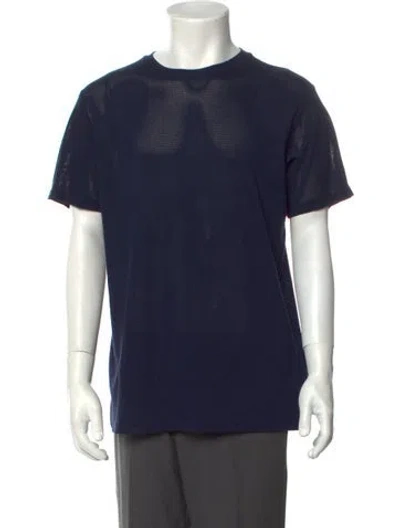 Pre-owned Kith Crew Neck Short Sleeve T-shirt In Blue