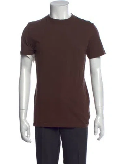 Pre-owned Kith Crew Neck Short Sleeve T-shirt In Brown