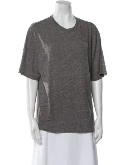 Pre-owned Kith Crew Neck Short Sleeve T-shirt In Gray