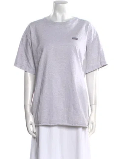 Pre-owned Kith Crew Neck Short Sleeve T-shirt In Gray