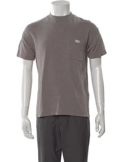 Pre-owned Kith Crew Neck Short Sleeve T-shirt In Gray