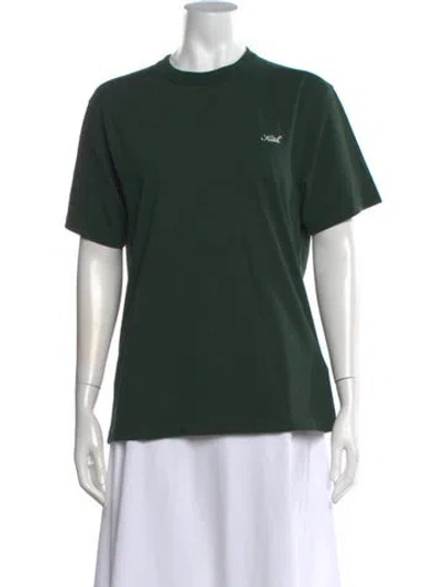 Pre-owned Kith Crew Neck Short Sleeve T-shirt In Green