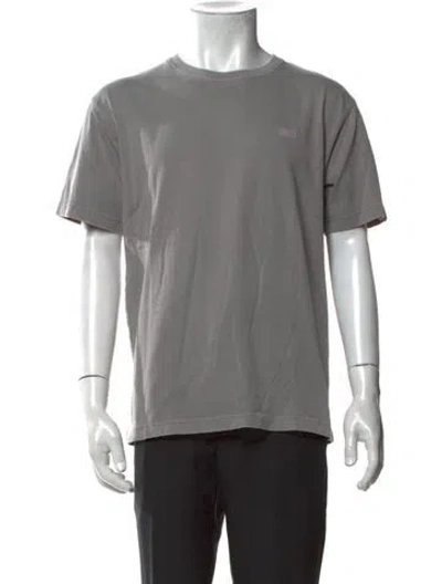 Pre-owned Kith Crew Neck Short Sleeve T-shirt In Grey
