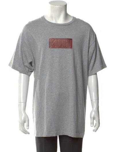 Pre-owned Kith Crew Neck Short Sleeve T-shirt In Grey