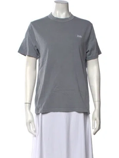 Pre-owned Kith Crew Neck Short Sleeve T-shirt In Grey