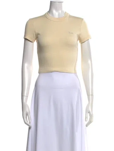 Pre-owned Kith Crew Neck Short Sleeve T-shirt In Neutrals