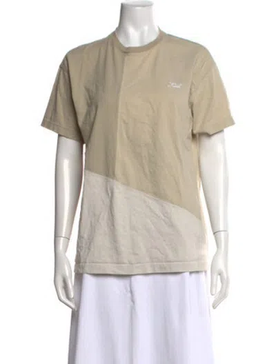 Pre-owned Kith Crew Neck Short Sleeve T-shirt In Neutrals