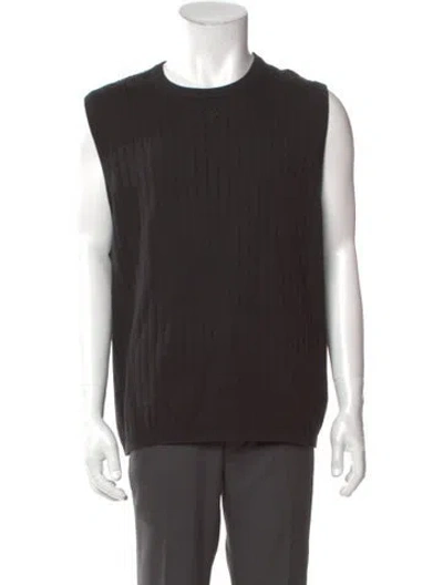 Pre-owned Kith Crew Neck Sleeveless T-shirt In Black