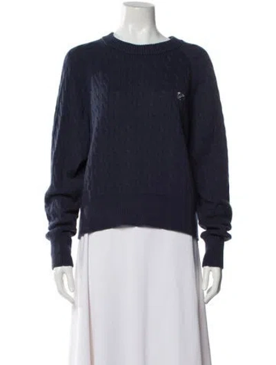 Pre-owned Kith Crew Neck Sweater In Blue