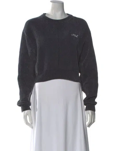 Pre-owned Kith Crew Neck Sweater In Gray