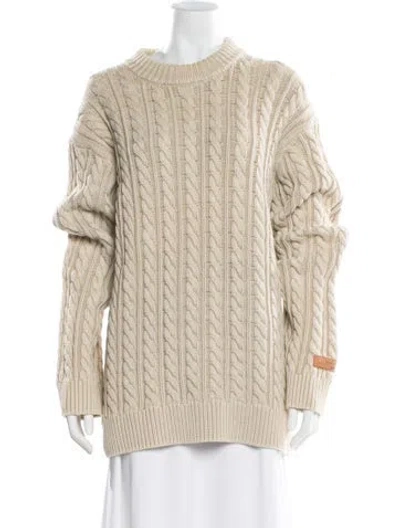 Pre-owned Kith Crew Neck Sweater In Neutral
