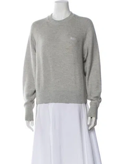 Pre-owned Kith Crew Neck Sweater In White