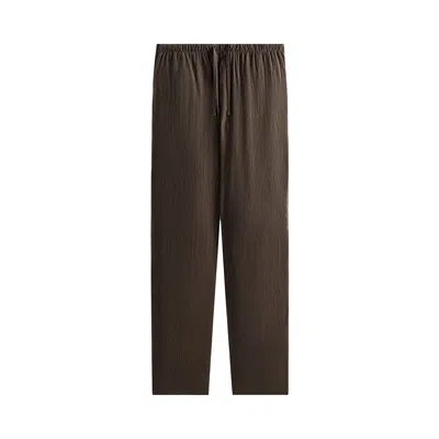 Pre-owned Kith Crinkled Nylon Maverick Pant 'underground' | Brown | Men's Size Xl