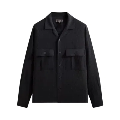 Pre-owned Kith Crinkled Nylon Ugo Shirt 'black' | Men's Size Xxl