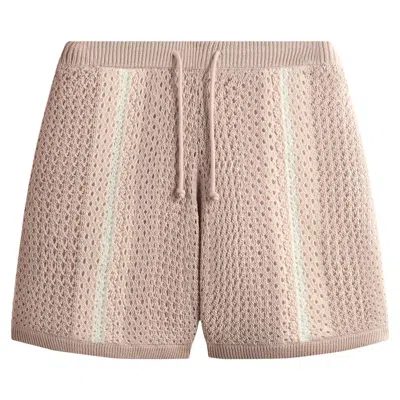 Pre-owned Kith Crochet Curtis Short 'frosty Rose' In Pink