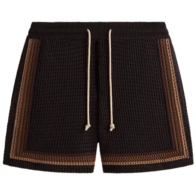 Pre-owned Kith Crochet Curtis Short 'kindling' | Brown | Men's Size Xxl