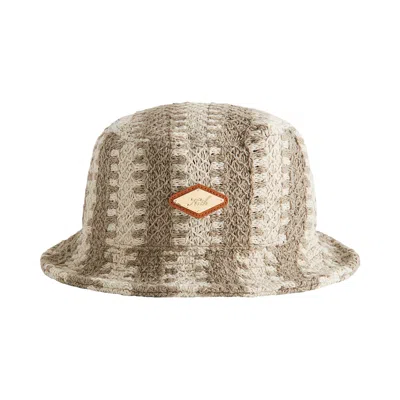 Pre-owned Kith Crochet Dawson Bucket Hat 'veil' | Tan | Men's Size Onesize In Brown
