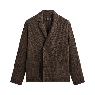 Pre-owned Kith Crochet Knit Raya Blazer 'underground' | Brown | Men's Size M