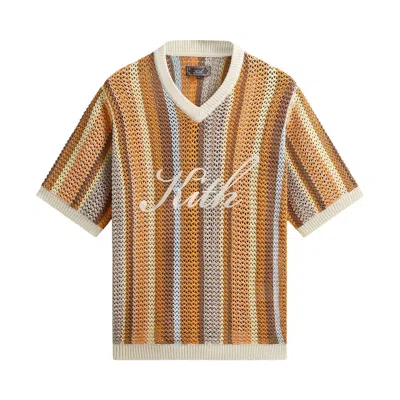 Pre-owned Kith Crochet Malik Jersey 'cone' | Yellow | Men's Size S