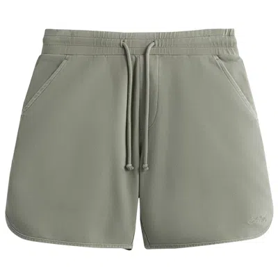 Pre-owned Kith Crystal Wash Interlock Jordan Short 'haze' In Grey