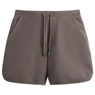 Pre-owned Kith Crystal Wash Interlock Jordan Short 'thunder' In Purple