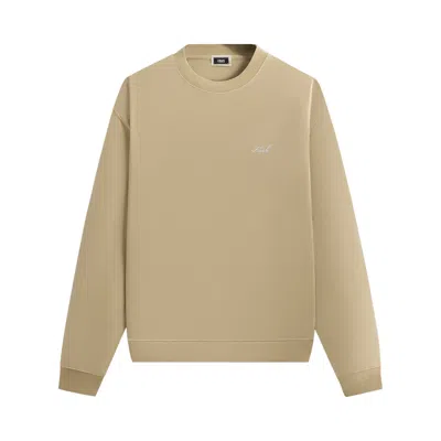Pre-owned Kith Crystal Wash Interlock Vintage Crewneck 'oxide' | Tan | Men's Size L In Brown