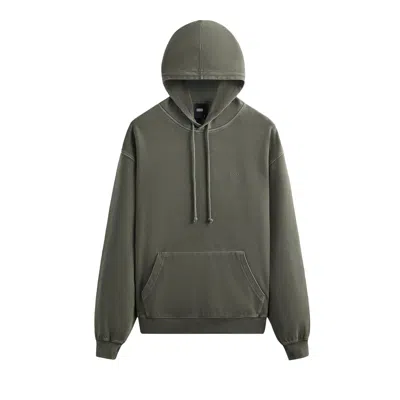 Pre-owned Kith Crystal Wash Interlock Williams Iii Hoodie 'island' | Green | Men's Size S
