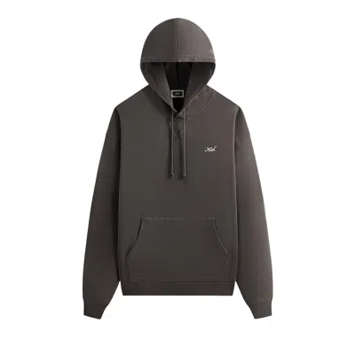Pre-owned Kith Crystal Wash Interlock Williams Iii Hoodie 'somber' | Brown | Men's Size Xl