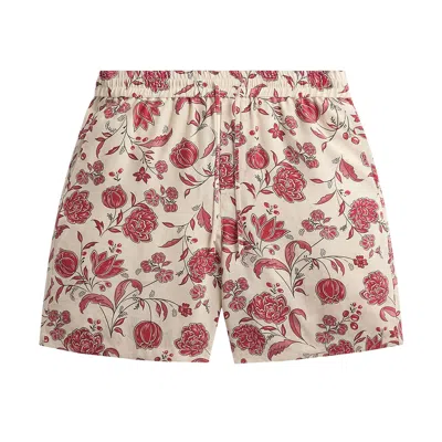 Pre-owned Kith Cupro Linen Curtis Short 'fury' | Pink | Men's Size L