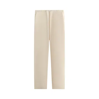 Pre-owned Kith Cupro Linen Grayson Pant 'sandrift' | White | Men's Size Xxl