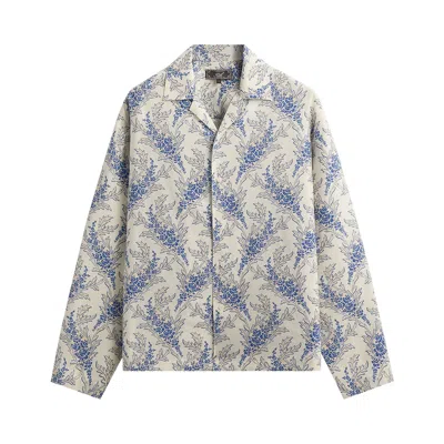 Pre-owned Kith Cupro Linen Long Sleeve Adonis Shirt 'cyclone' | Grey | Men's Size S In Gray