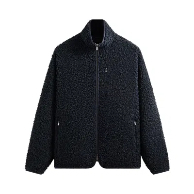 Pre-owned Kith Curly Sherpa Antony Full Zip 'trench' | Blue | Men's Size Xl