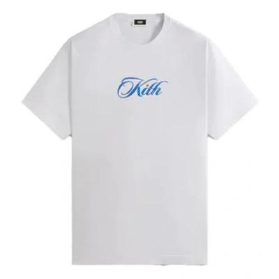 Kith Cursive Logo Tee 'white'