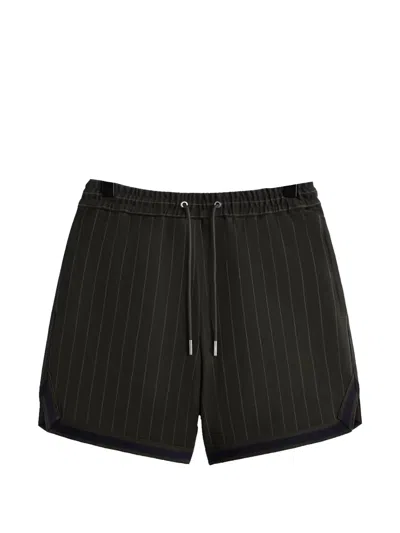 Kith Curtis Pinstriped Shorts In Black