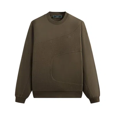 Pre-owned Kith Curved Seam Madison Crewneck 'chelonian' | Brown | Men's Size Xs