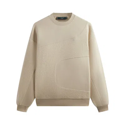 Pre-owned Kith Curved Seam Madison Crewneck 'sediment' | Cream | Men's Size M