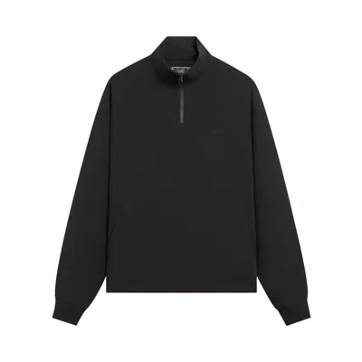 Pre-owned Kith Davis Quarter Zip Pullover 'black' | Men's Size S