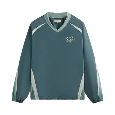 Pre-owned Kith Dayton Mesh Combo Pullover 'rhythm' In Green