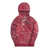 Kith Deconstructed Bandana Williams Iii Hoodie 'pyre' In Red