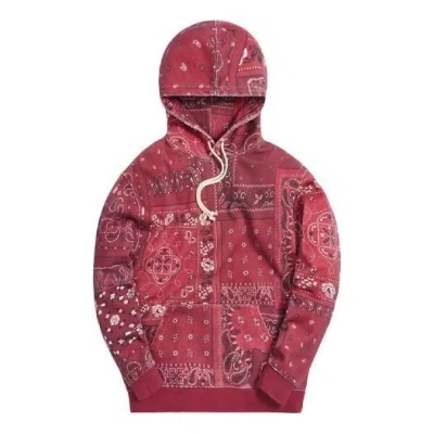 Kith Deconstructed Bandana Williams Iii Hoodie 'pyre' In Red