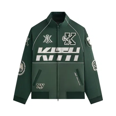 Pre-owned Kith Dejan Racing Jacket 'stadium' | Green | Men's Size Xl