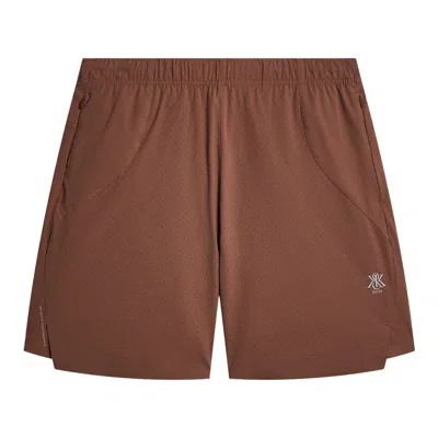 Pre-owned Kith Demas 5" Short 'ratio' | Brown | Men's Size Xxl