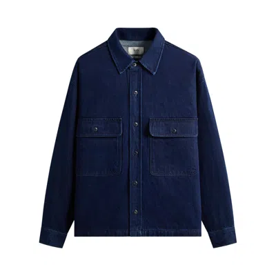 Pre-owned Kith Denim Henson Shirt 'dark Indigo' | Blue | Men's Size Xl