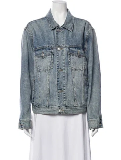 Pre-owned Kith Denim Jacket In Blue