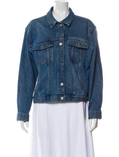 Pre-owned Kith Denim Jacket In Blue