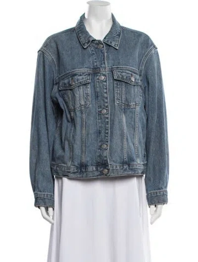 Pre-owned Kith Denim Jacket In Blue