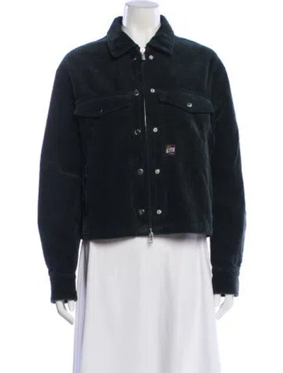 Pre-owned Kith Denim Jacket In Green