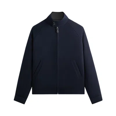 Pre-owned Kith Double Face Wool Harrington Jacket 'nocturnal' | Black | Men's Size M
