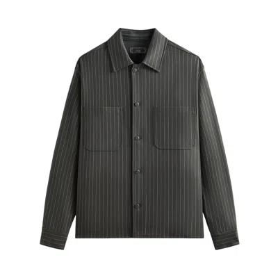 Pre-owned Kith Double Weave Ace Buttondown 'machine' | Black | Men's Size Xl