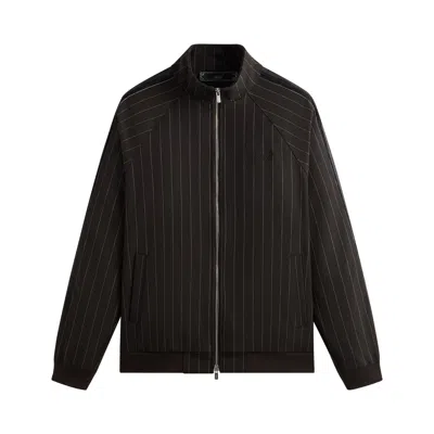 Pre-owned Kith Double Weave Clifton Track Jacket 'kindling' In Black